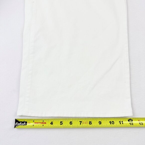 Gloria Vanderbilt Women's Shape Effect Tummy Sculp White Culotte Pants Size 14 - Picture 10 of 11